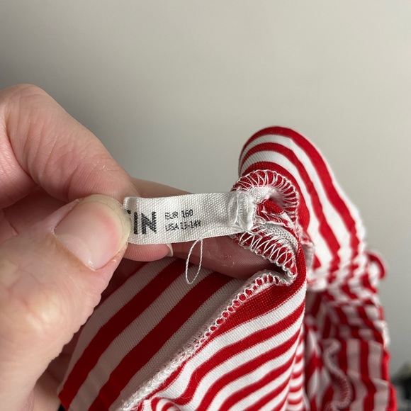 SHEIN Girls Pull-On Striped Shorts Red White Size 13-14 - Picture 3 of 3